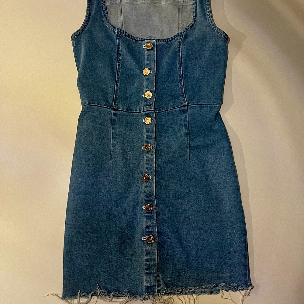 Oh Polly Denim Mini Dress